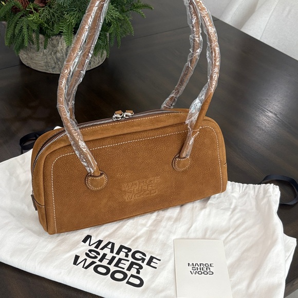 New Marge Sherwood Brown Suede Women's Bag - Picture 3 of 3